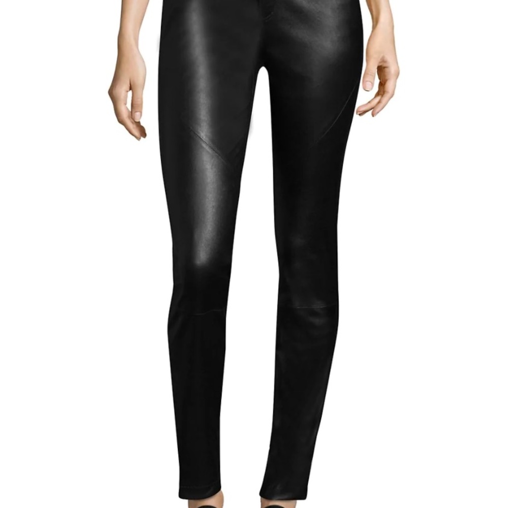 Lafayette 148 Mercer Skinny Nappa Leather Pant